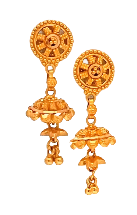 Contemporary Mixed-Metal Earrings