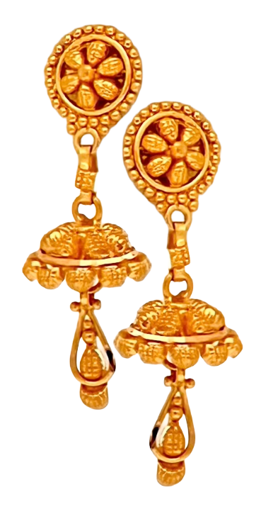 Contemporary Mixed-Metal Earrings