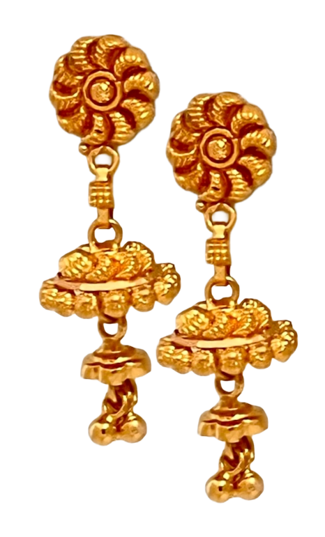 Contemporary Mixed-Metal Earrings