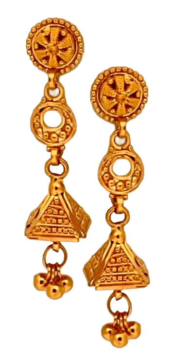 Contemporary Mixed-Metal Earrings