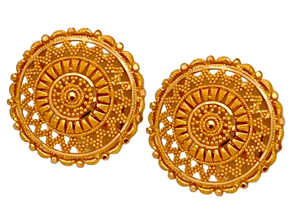 Contemporary Mixed-Metal Earrings