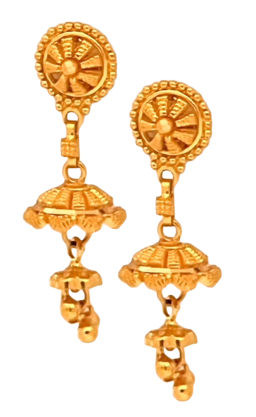 Contemporary Mixed-Metal Earrings