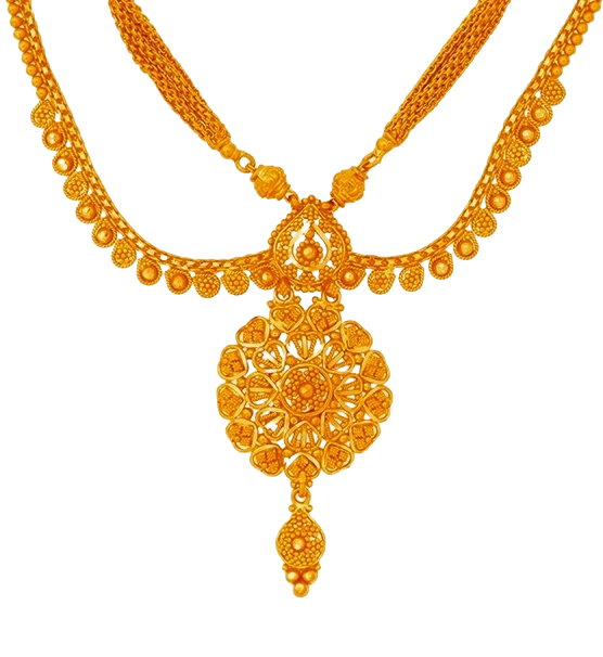 Intricate Gold Chain with Gemstones